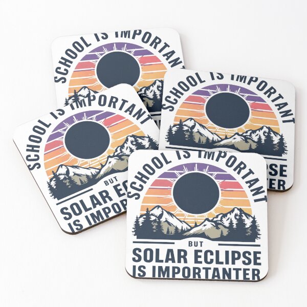 Item preview, School Is Important But Solar Eclipse Is Importanter, total Solar Eclipse Fun Moon Lover Education Shop funny T-Shirt designed and sold by YouSsefHN05.