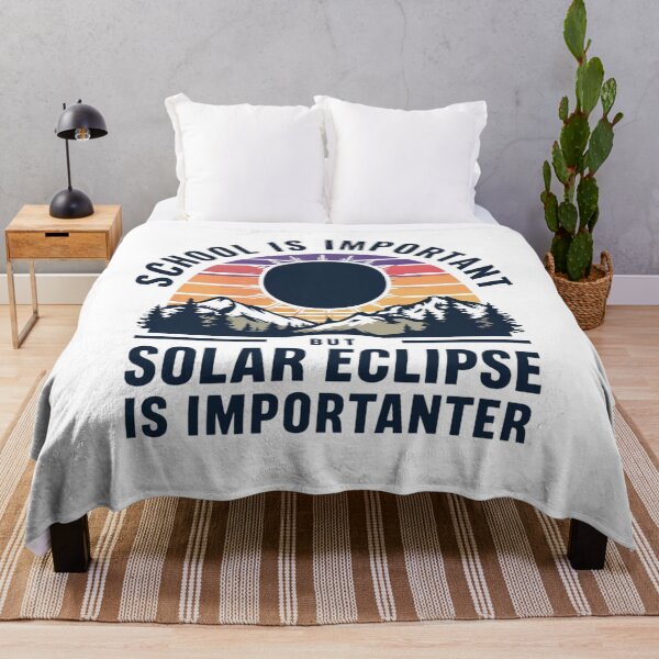 Item preview, School Is Important But Solar Eclipse Is Importanter, total Solar Eclipse Fun Moon Lover Education Shop funny T-Shirt designed and sold by YouSsefHN05.