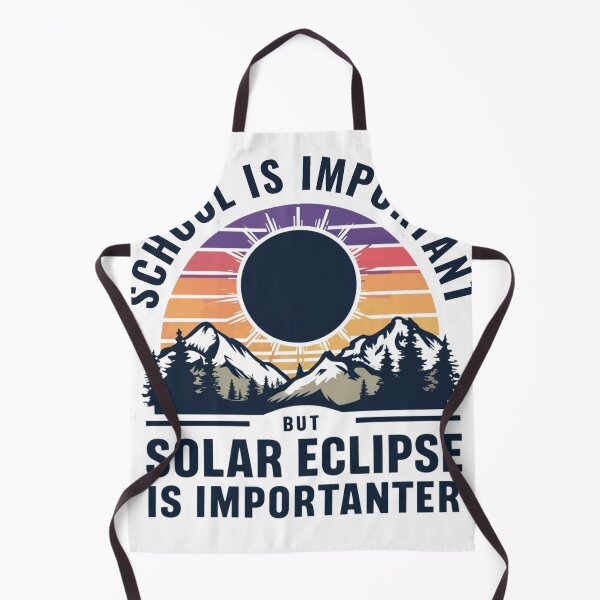 Item preview, School Is Important But Solar Eclipse Is Importanter, total Solar Eclipse Fun Moon Lover Education Shop funny T-Shirt designed and sold by YouSsefHN05.