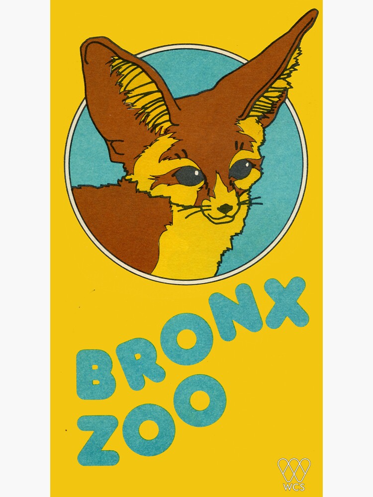 Thumbnail 3 of 3, Sticker, 1981 Bronx Zoo Graphic designed and sold by WCS-Archives.