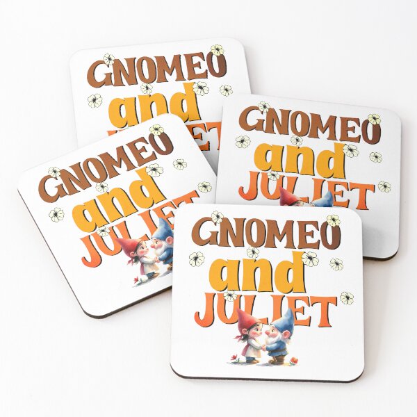 Item preview, Gnomeo and Juliet Holding Hands Cartoon Art designed and sold by IdeasDream.