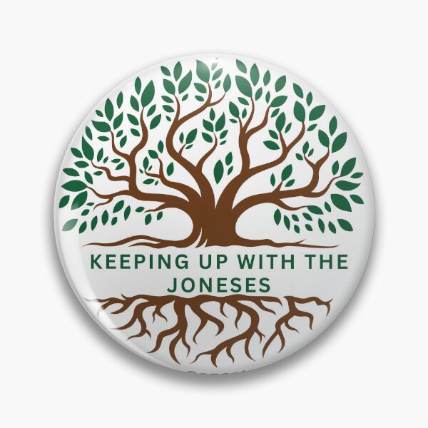 Item preview, Keeping Up With The Jones: Color Genealogy Image designed and sold by Genealogyteam.