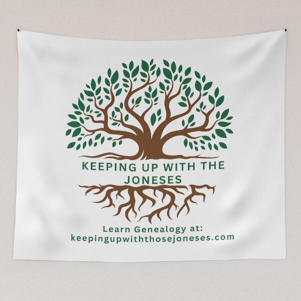 Item preview, Keeping Up With The Jones: Color Genealogy Image designed and sold by Genealogyteam.