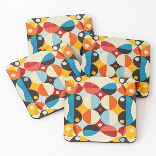 Item preview, Vibrant Geometric Splendor: Non-Symmetrical Pattern designed and sold by Ace Apparel  Attire.