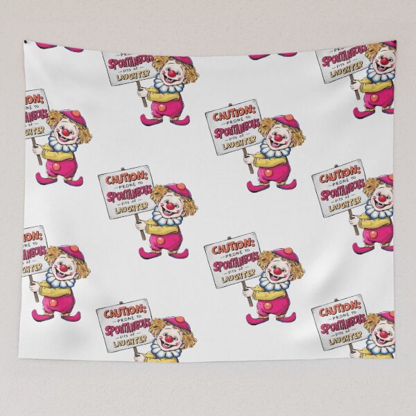 Item preview, April Fools' Day: Clown with Hilarious Sign on April 1st designed and sold by InspiredCreatives.