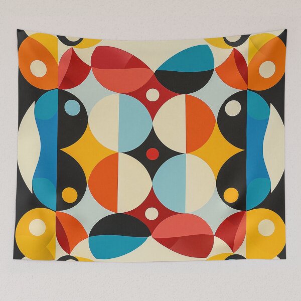 Item preview, Vibrant Geometric Splendor: Non-Symmetrical Pattern designed and sold by Ace Apparel  Attire.