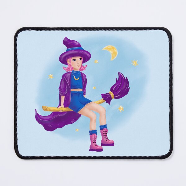 Item preview, Witch on a broom designed and sold by Natalia Varlamova.