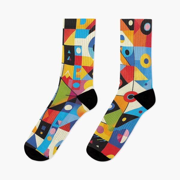 Item preview, Dynamic Colorful Geometry: Asymmetric Pattern Design designed and sold by Ace Apparel  Attire.