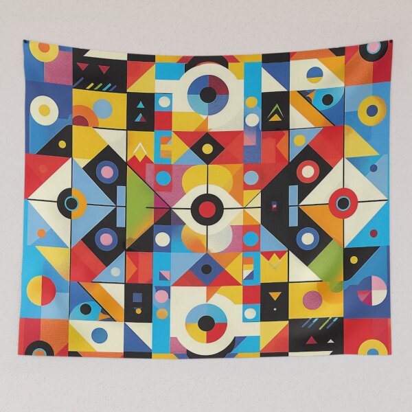 Item preview, Dynamic Colorful Geometry: Asymmetric Pattern Design designed and sold by Ace Apparel  Attire.