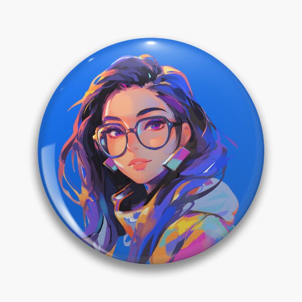 Item preview, Asian Girl with Glasses designed and sold by FigmaCreations.