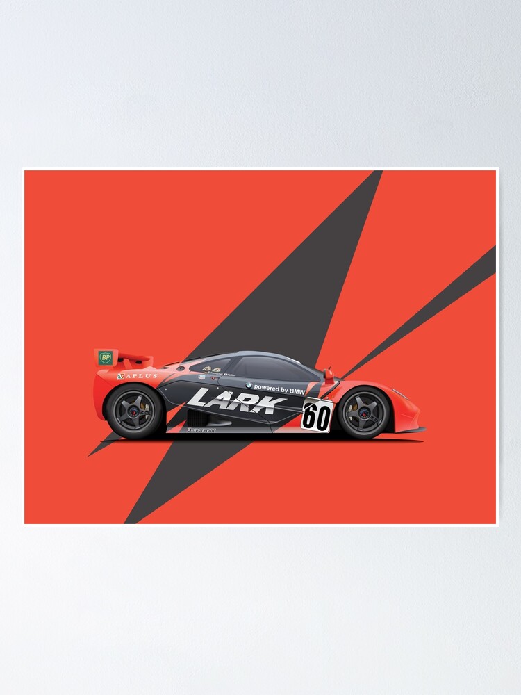 Mclaren F1 Gtr Poster By Peterdials Redbubble