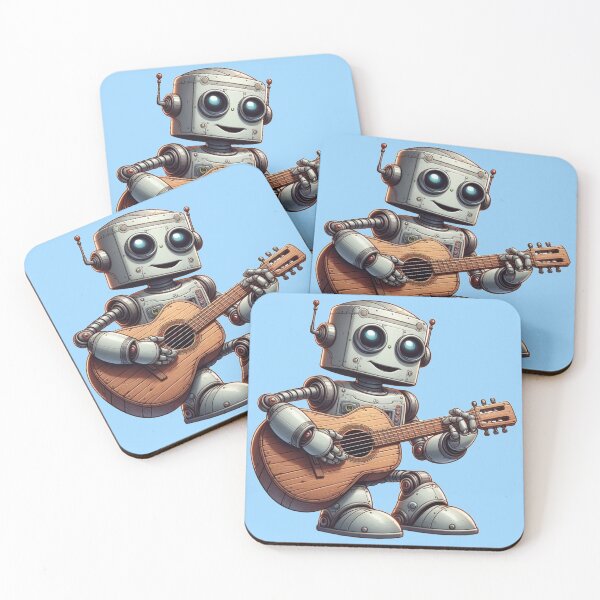 Item preview, Robo Rocker: Cartoon Robot Shredding on Guitar designed and sold by TDKCustoms.