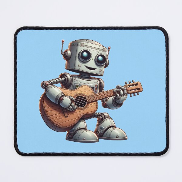 Item preview, Robo Rocker: Cartoon Robot Shredding on Guitar designed and sold by TDKCustoms.