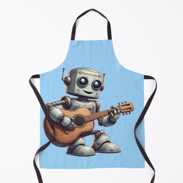 Item preview, Robo Rocker: Cartoon Robot Shredding on Guitar designed and sold by TDKCustoms.