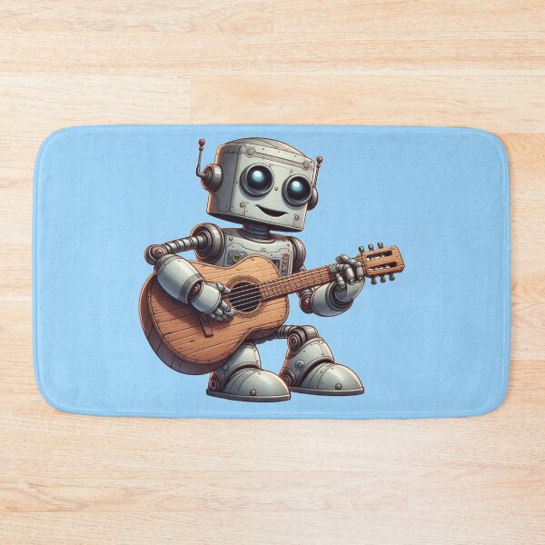 Item preview, Robo Rocker: Cartoon Robot Shredding on Guitar designed and sold by TDKCustoms.