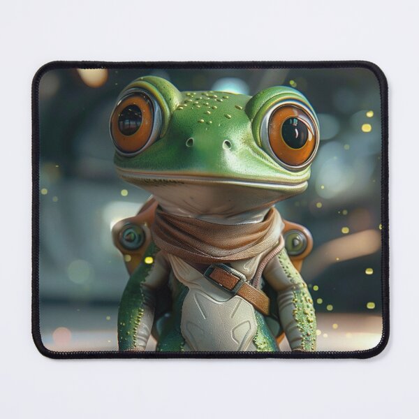 Item preview, Cute Curious Frog Astronaut on Space Station designed and sold by Mullet Monkey.
