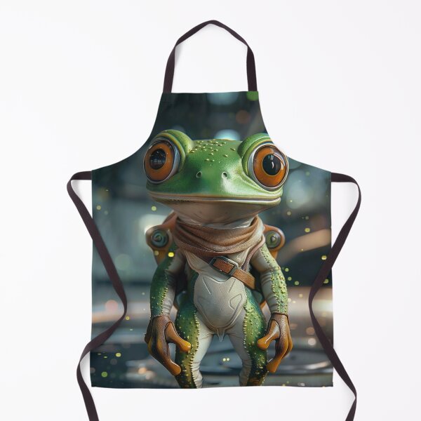 Item preview, Cute Curious Frog Astronaut on Space Station designed and sold by Mullet Monkey.