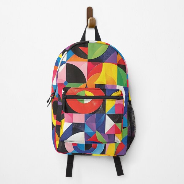 Item preview, Energetic Geometric Fusion: Bold Color Pattern designed and sold by Ace Apparel Attire.