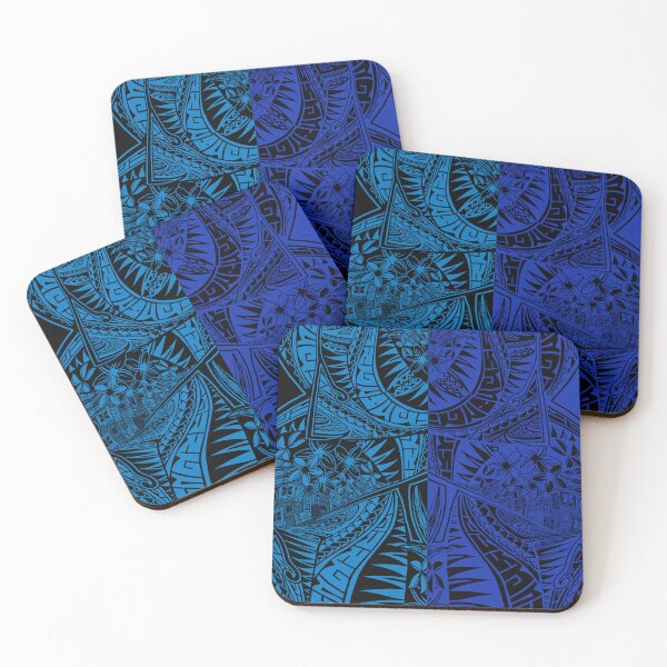 Item preview, Midnight Blue Tribal Patterns - Hawaiian - Samoan -Polynesian - 3588 designed and sold by sunnthreads.