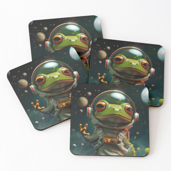 Item preview, Adorable Astronaut Frog Space Adventurer designed and sold by Mullet Monkey.