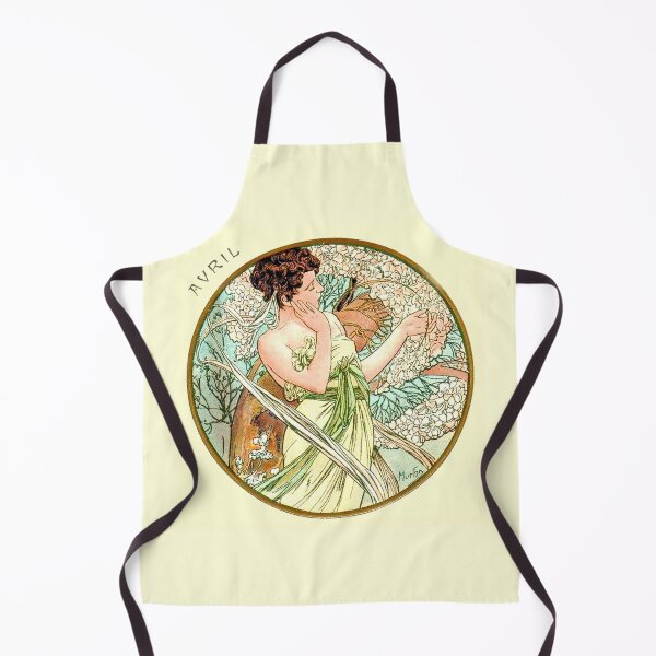 Item preview, Art Nouveau April Calendar Alphonse Mucha designed and sold by JoolyA.