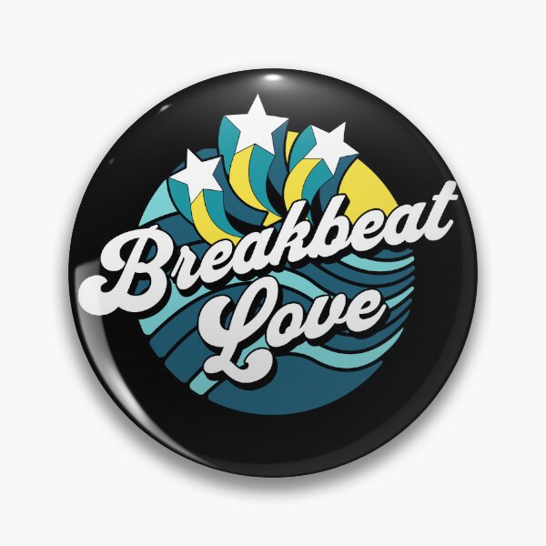 Item preview, BREAKBEAT  - Love Stars Waves (White/Yellow/Blue)  designed and sold by Discothreadz.