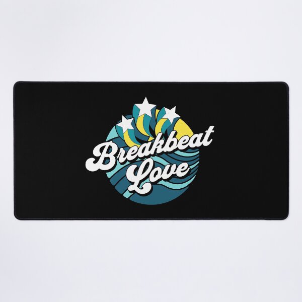 Item preview, BREAKBEAT  - Love Stars Waves (White/Yellow/Blue)  designed and sold by Discothreadz.