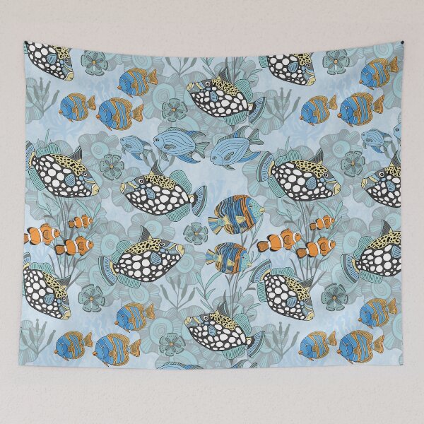 Item preview, Clown Trigger and ocean fishes designed and sold by Palifino.