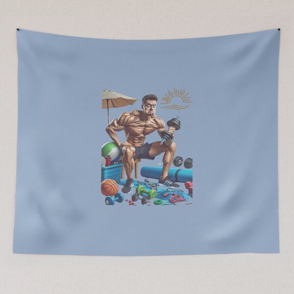 Item preview, Serious Funny Beach Fitness  designed and sold by ValorVerse.