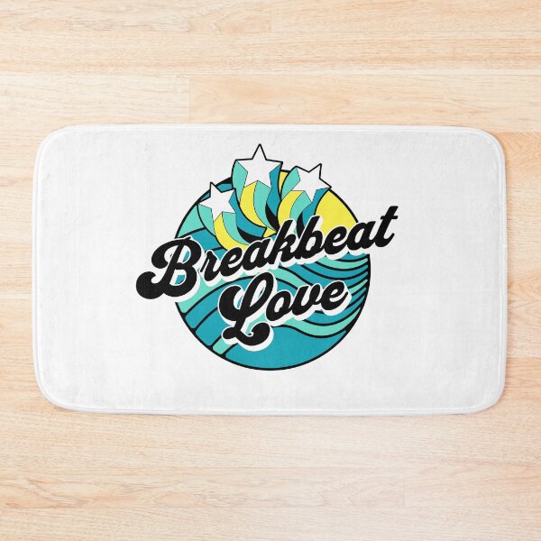 Item preview, BREAKBEAT  - Love Waves Stars (Black/Yellow/Blue)  designed and sold by Discothreadz.