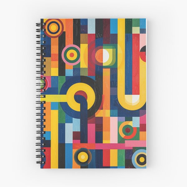 Item preview, Lively Abstract Infusion: Bright Geometric Pattern designed and sold by Ace Apparel  Attire.