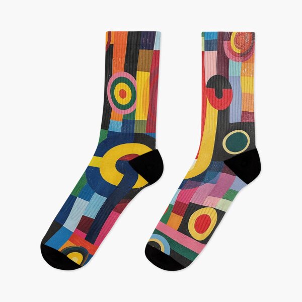Item preview, Lively Abstract Infusion: Bright Geometric Pattern designed and sold by Ace Apparel  Attire.