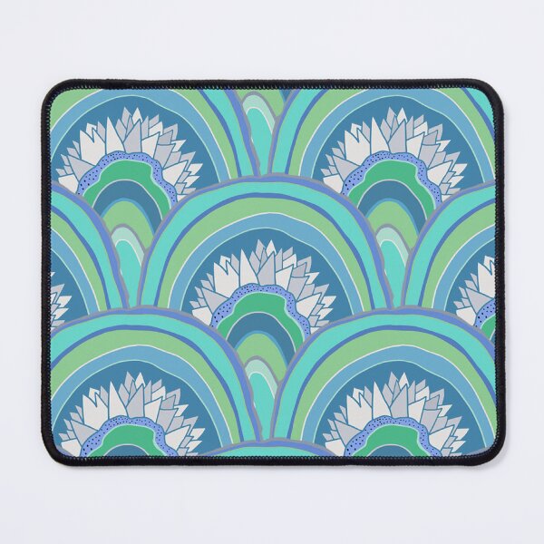 Item preview, Agate Scallop, blue and greens designed and sold by Palifino.