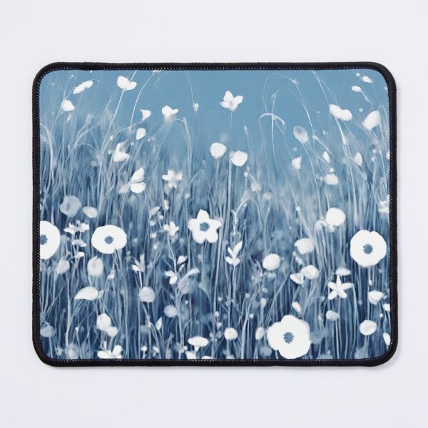 Item preview, blue and white flowers fields designed and sold by NingningS.