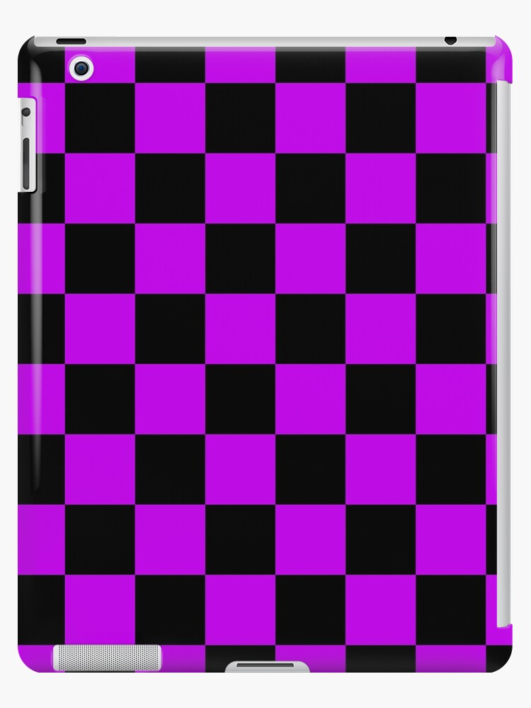 purple swirled checkered wallpaper iPad Case & Skin for Sale by itsmevilma