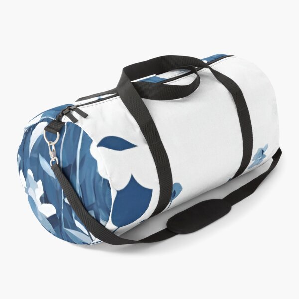 Item preview, Flowers blooms abstract blue and white designed and sold by NingningS.