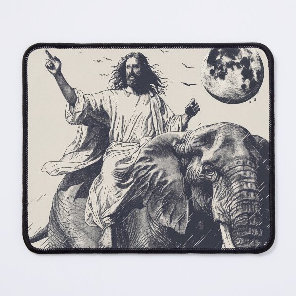 Item preview, Jesus rides a American elephants designed and sold by Rockwpapart.