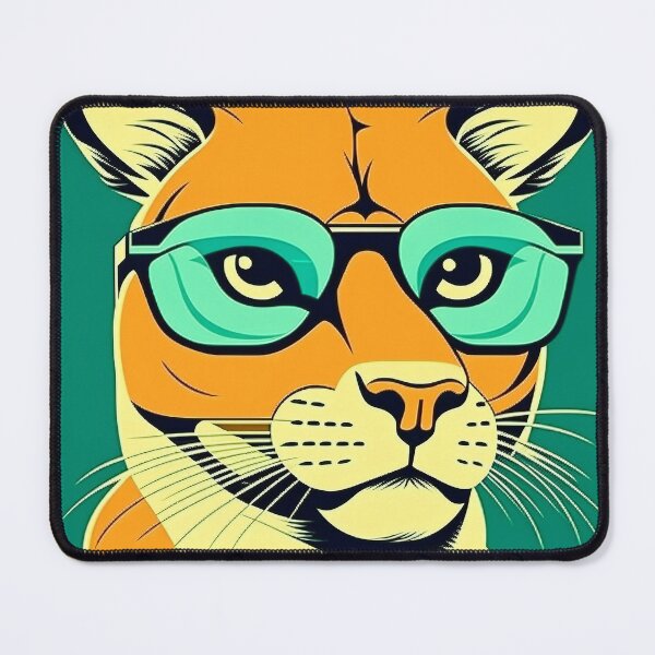 Item preview, Wild Style: Puma with Glasses designed and sold by Ana C Falla.