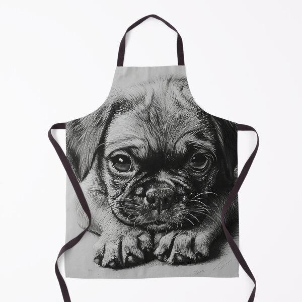 Item preview, Cute sad puppy pencil drawing designed and sold by CatsAndDogs-TF.