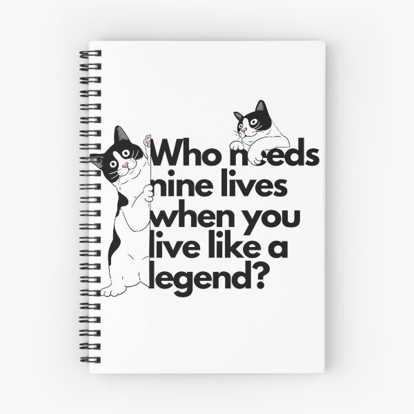 Item preview, cat,Who needs nine lives when you live like a legend? designed and sold by L Samos.