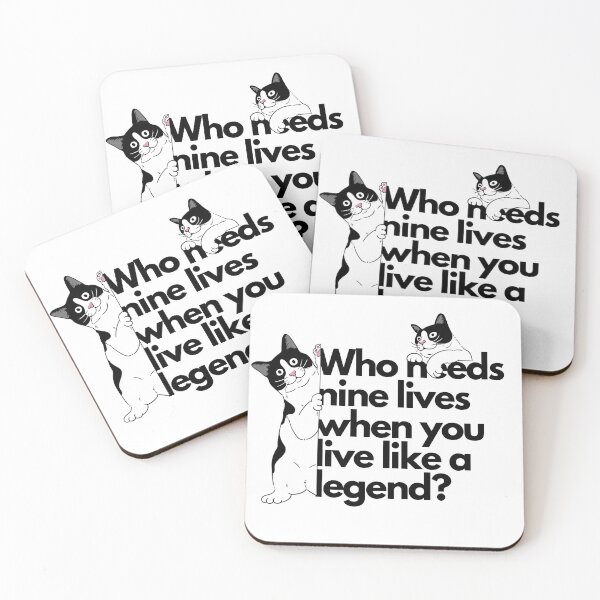 Item preview, cat,Who needs nine lives when you live like a legend? designed and sold by L Samos.