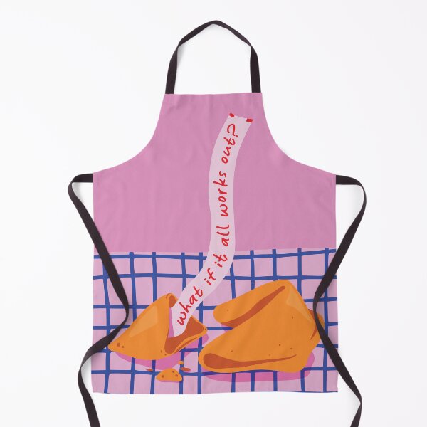 Item preview, What if it all works out fortune cookie illustration designed and sold by Dazzline Designs.