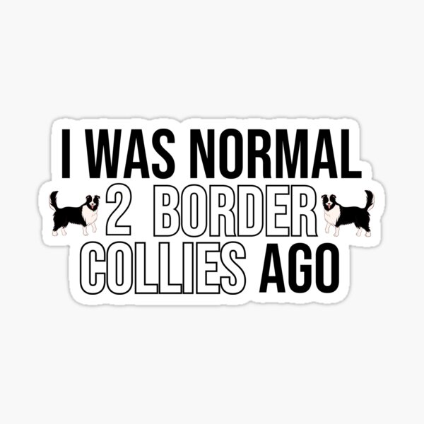 Item preview, I Was Normal 2 Border Collies Ago designed and sold by TheAnimalZ00.