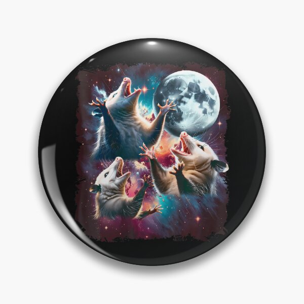 Item preview, Three Opossum Moon  3 Possum Moon Funny Weird Cursed Meme designed and sold by AdolfoSClay.