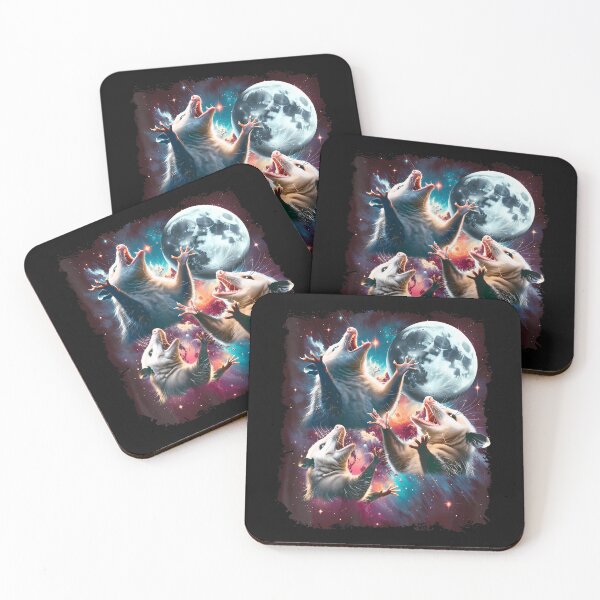 Item preview, Three Opossum Moon  3 Possum Moon Funny Weird Cursed Meme designed and sold by AdolfoSClay.