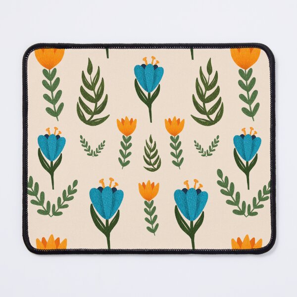 Item preview, Folk Art Flowers, Cream designed and sold by serafineaandd.