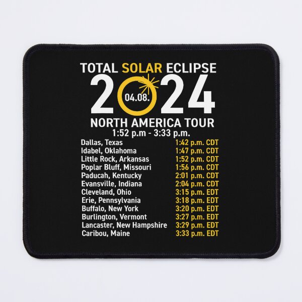 Item preview, Total Solar Eclipse April 8 2024 Path Of The Eclipse designed and sold by AdolfoSClay.