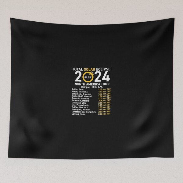 Item preview, Total Solar Eclipse April 8 2024 Path Of The Eclipse designed and sold by AdolfoSClay.