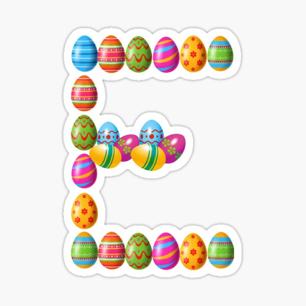 Item preview, Easter Eggs Letter E designed and sold by CMWorkshop.