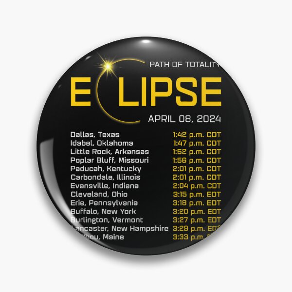 Item preview, Totality Path 2024 Eclipse Map Total Eclipse Astronomy designed and sold by AdolfoSClay.